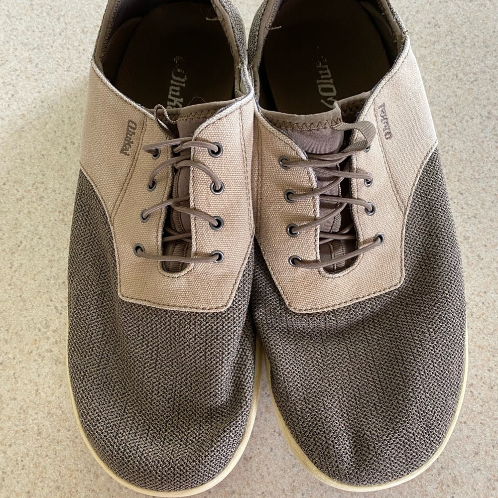 OluKai Nohea Moku Men’s Shoes Sz 11.5 Slit/Clay